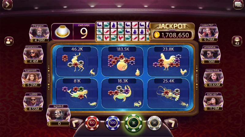 Game bầu tôm cua wstar77  được đánh giá cao khi có giao diện hiện đại